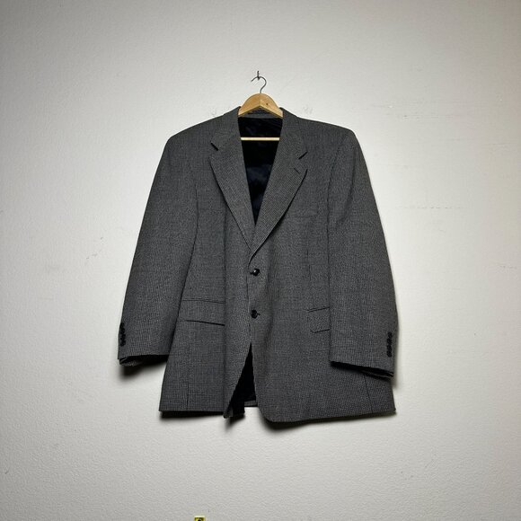 Linea ROCHESTER Wool Blazer Sport Coat Jacket Men 50R Houndstooth - Picture 1 of 16